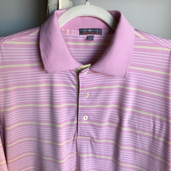 PETER MILLAR Striped Summer Comfort Polo - Picture 1 of 5